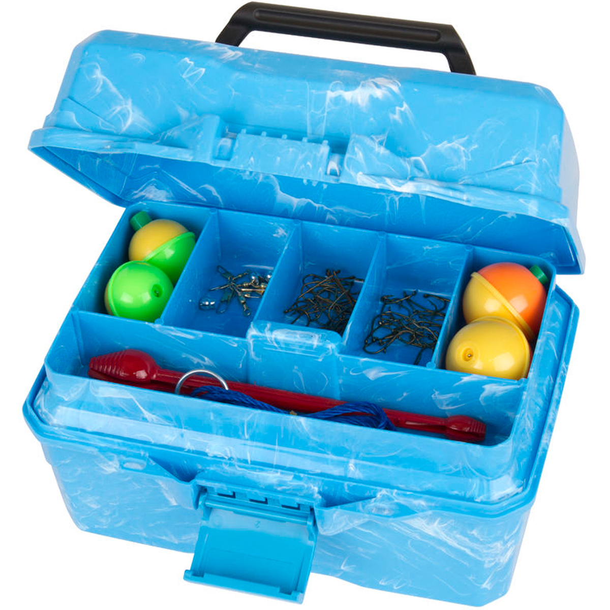 Flambeau Big Mouth Hard Tackle Box Kit - Pearl Blue Swirl - Pearl Blue Swirl Flambeau Big Mouth Hard Tackle Box Kit - Pearl Blue Swirl - Pearl Blue Swirl