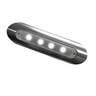TACO Marine 4 LED Deck Light - Pipe Mount, Aluminum Housing - Silver