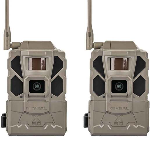 Tactacam REVEAL X 3.0 Cellular Trail Camera – 2 Pack – Tan 3.86in x 3.1in x 5.9in