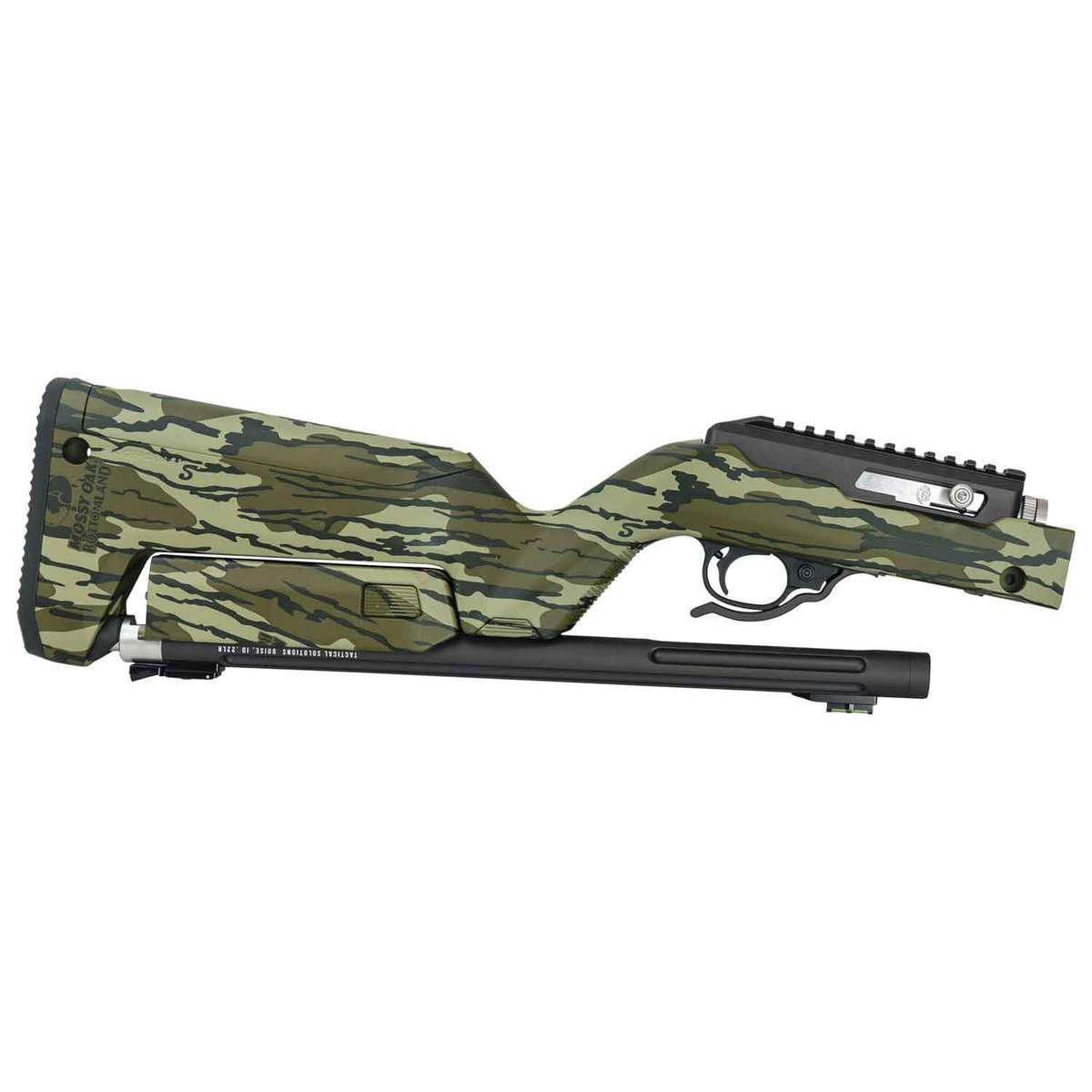 Tactical Solutions X-Ring Takedown VR Black/Mossy Oak Semi Automatic Rifle - 22 Long Rifle - Mossy Oak Bottomland Tactical Solutions X-Ring Takedown VR Black/Mossy Oak Semi Automatic Rifle - 22 Long Rifle - Mossy Oak Bottomland