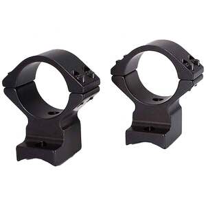 Talley Savage Round Receiver with AccuTrigger 30mm Low Scope Rings - Anodized Black