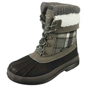 Tamarack Women's Pac Waterproof Mid Hiking Boots - Grey Plaid - Size 7