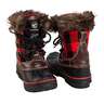 Tamarack Youth Plaid Winter Pac Boots - Red - Size 13 - Red 13