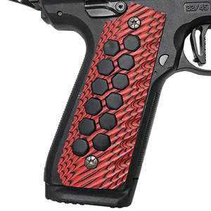 TandemKross Ruger MKIV 22/45 HiveBrid G10 Grips - Red/Black