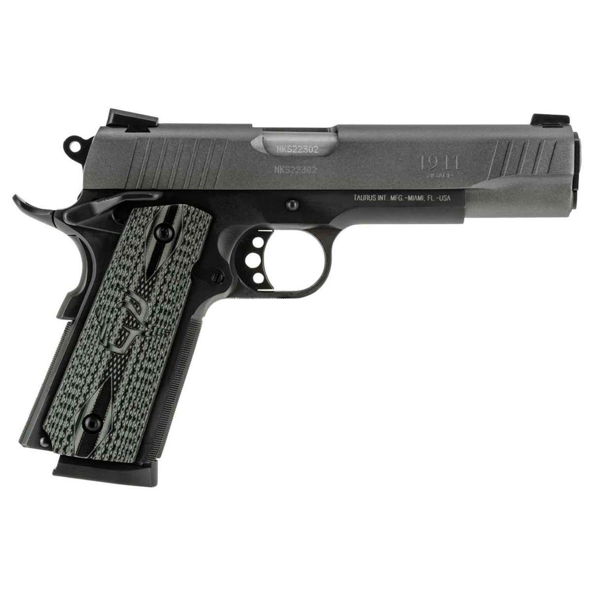 Taurus 1911 45 Auto (ACP) 5in Gray Cerakote Pistol - 8+1 Rounds Taurus 1911 45 Auto (ACP) 5in Gray Cerakote Pistol - 8+1 Rounds