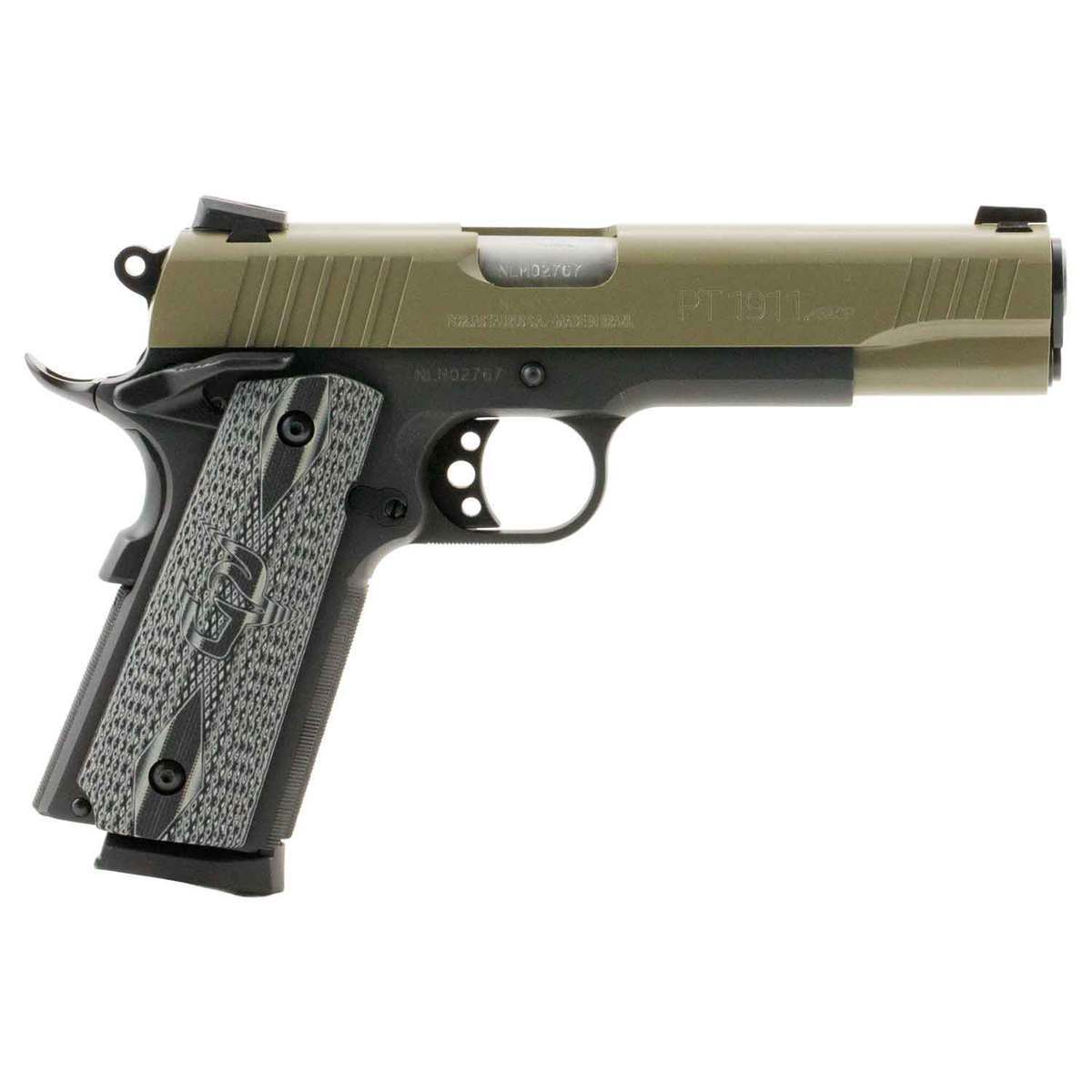 Taurus 1911 45 Auto (ACP) 5in Sand Cerakote/Matte Black Pistol - 8+1 Rounds Taurus 1911 45 Auto (ACP) 5in Sand Cerakote/Matte Black Pistol - 8+1 Rounds