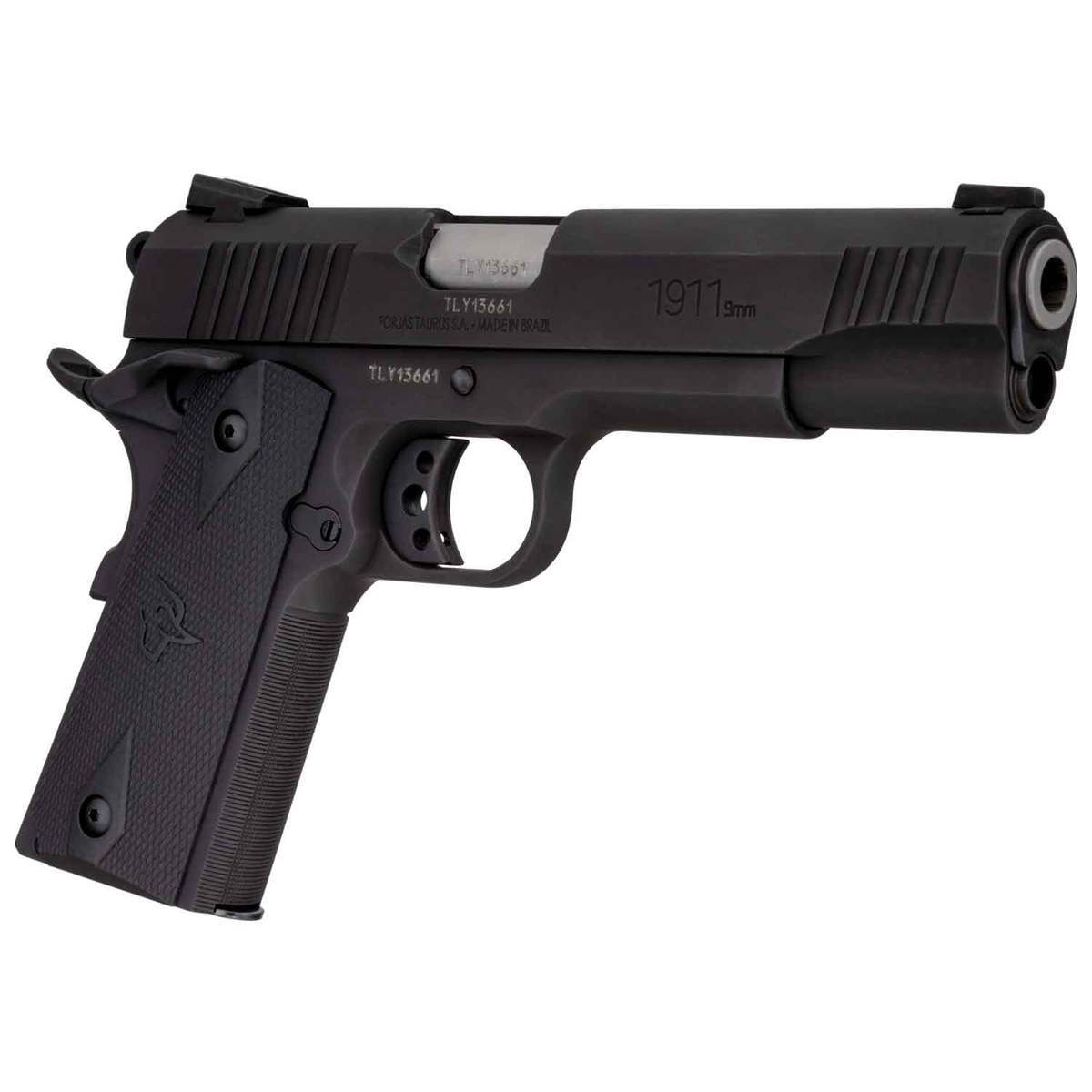 Taurus 1911 9mm Luger 5in Black Pistol - 9+1 Rounds - Black Taurus 1911 9mm Luger 5in Black Pistol - 9+1 Rounds - Black