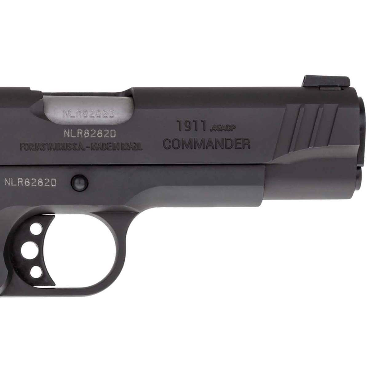 Taurus 1911 Commander 45 Auto (ACP) 4.2in Matte Black Pistol - 8+1 Rounds - Matte Black Taurus 1911 Commander 45 Auto (ACP) 4.2in Matte Black Pistol - 8+1 Rounds - Matte Black