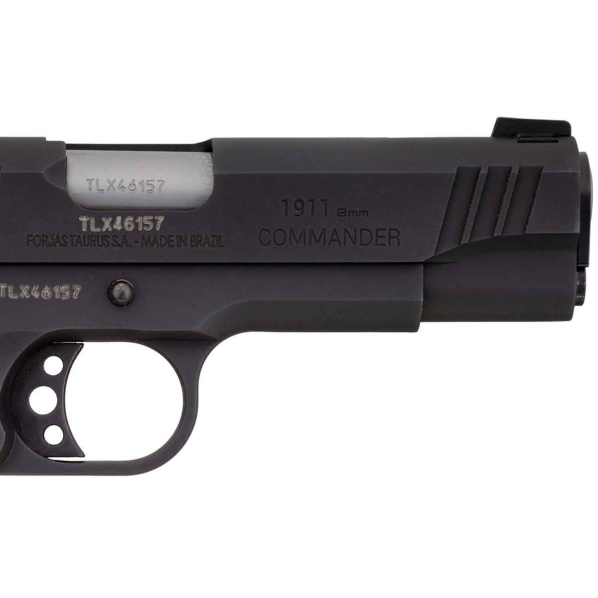 Taurus 1911 Commander 9mm Luger 4.25in Black Pistol - 9+1 Rounds - Black Taurus 1911 Commander 9mm Luger 4.25in Black Pistol - 9+1 Rounds - Black