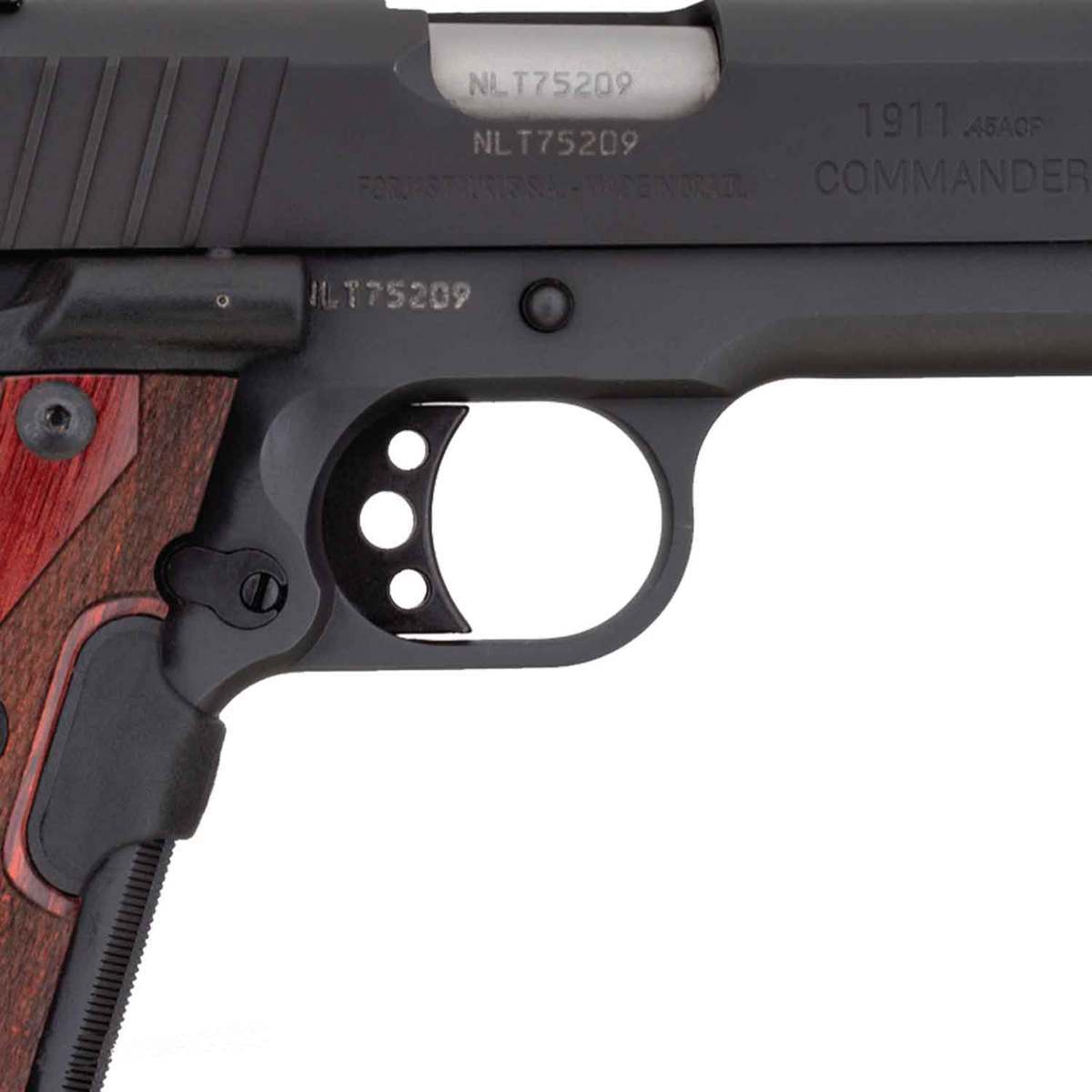 Taurus 1911 Commander Hogue Red Laser 45 Auto (ACP) 4.2in Rosewood/Black Pistol - 8+1 Rounds - Black/Wood Taurus 1911 Commander Hogue Red Laser 45 Auto (ACP) 4.2in Rosewood/Black Pistol - 8+1 Rounds - Black/Wood