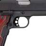 Taurus 1911 Commander Hogue Red Laser 45 Auto (ACP) 4.2in Rosewood/Black Pistol - 8+1 Rounds - Black/Wood