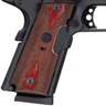 Taurus 1911 Commander Hogue Red Laser 45 Auto (ACP) 4.2in Rosewood/Black Pistol - 8+1 Rounds - Black