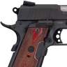 Taurus 1911 Commander Hogue Red Laser 45 Auto (ACP) 4.2in Rosewood/Black Pistol - 8+1 Rounds - Black