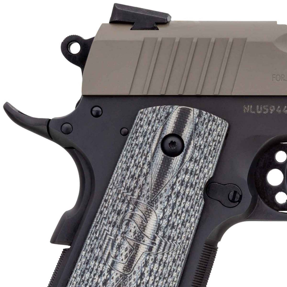 Taurus 1911 Officer 45 Auto (ACP) 3.5in Black/Desert Sand Pistol - 6+1 Rounds - Black/Desert Sand Taurus 1911 Officer 45 Auto (ACP) 3.5in Black/Desert Sand Pistol - 6+1 Rounds - Black/Desert Sand