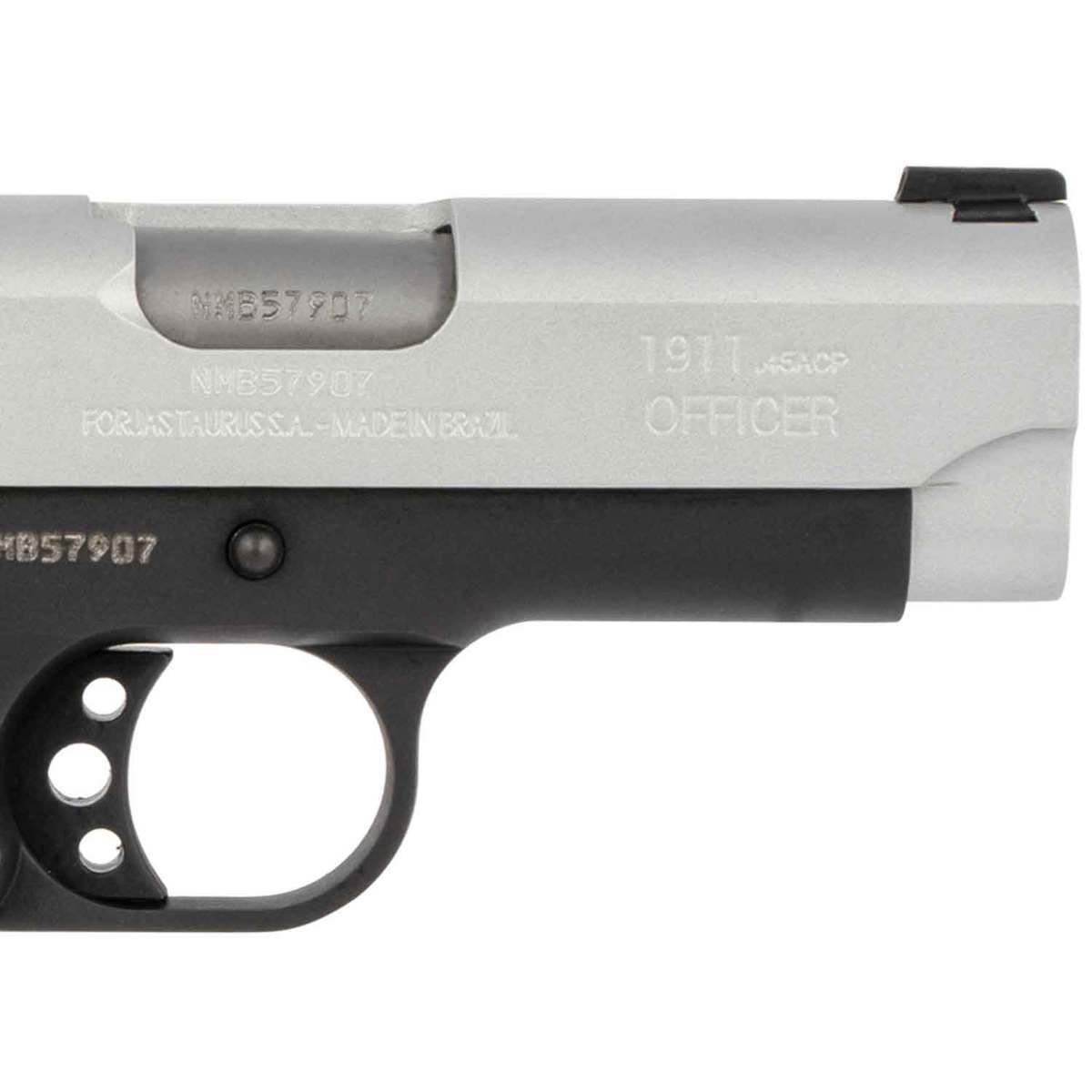 Taurus 1911 Officer 45 Auto (ACP) 3.5in Black/Wood Pistol - 6+1 Rounds - Black/Wood Taurus 1911 Officer 45 Auto (ACP) 3.5in Black/Wood Pistol - 6+1 Rounds - Black/Wood