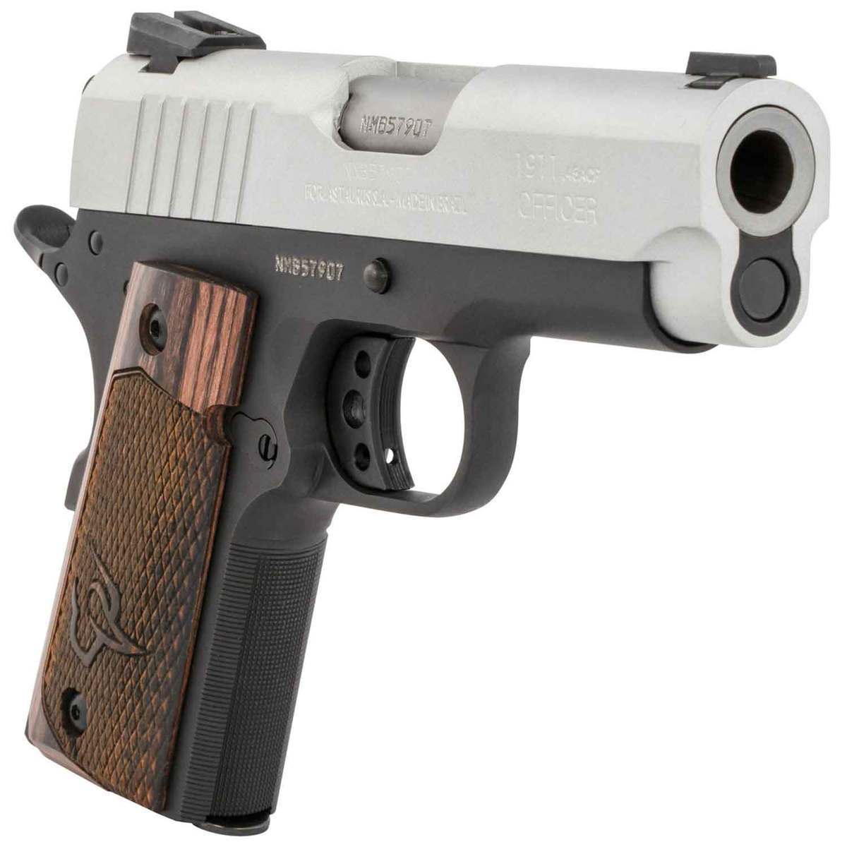 Taurus 1911 Officer 45 Auto (ACP) 3.5in Black/Wood Pistol - 6+1 Rounds - Black/Wood Taurus 1911 Officer 45 Auto (ACP) 3.5in Black/Wood Pistol - 6+1 Rounds - Black/Wood