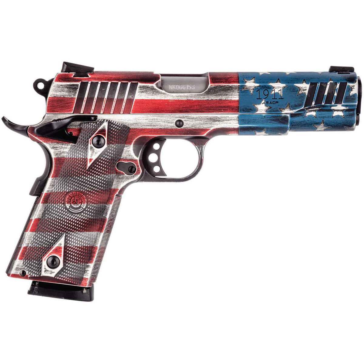Taurus 1911FS 45 Auto (ACP) 5in American Flag Pistol - 8+1 Rounds - American Flag Taurus 1911FS 45 Auto (ACP) 5in American Flag Pistol - 8+1 Rounds - American Flag