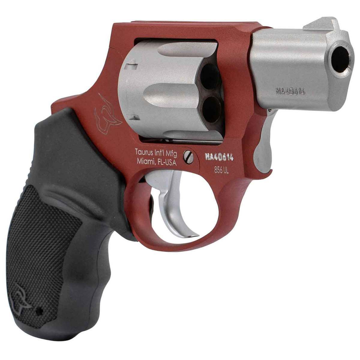 Taurus 856 Ultra-Lite 38 Special +P 2in Stainless/Burnt Orange Revolver - 6 Rounds Taurus 856 Ultra-Lite 38 Special +P 2in Stainless/Burnt Orange Revolver - 6 Rounds