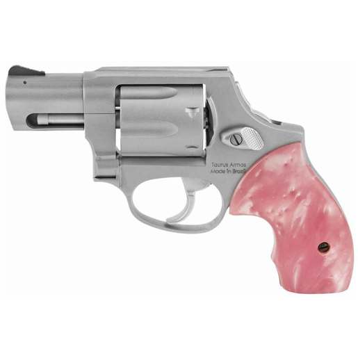 Taurus 856 /w Pink Pearl Grips 38 Special 2in Stainless Aluminum Revolver - 6 Rounds image