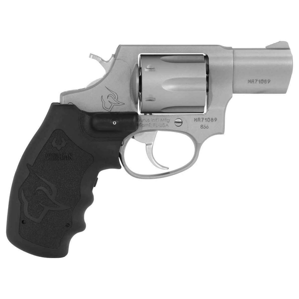 Taurus 856 w/Viridian Laser 38 Special 2in Matte Stainless Revolver - 6 Rounds Taurus 856 w/Viridian Laser 38 Special 2in Matte Stainless Revolver - 6 Rounds
