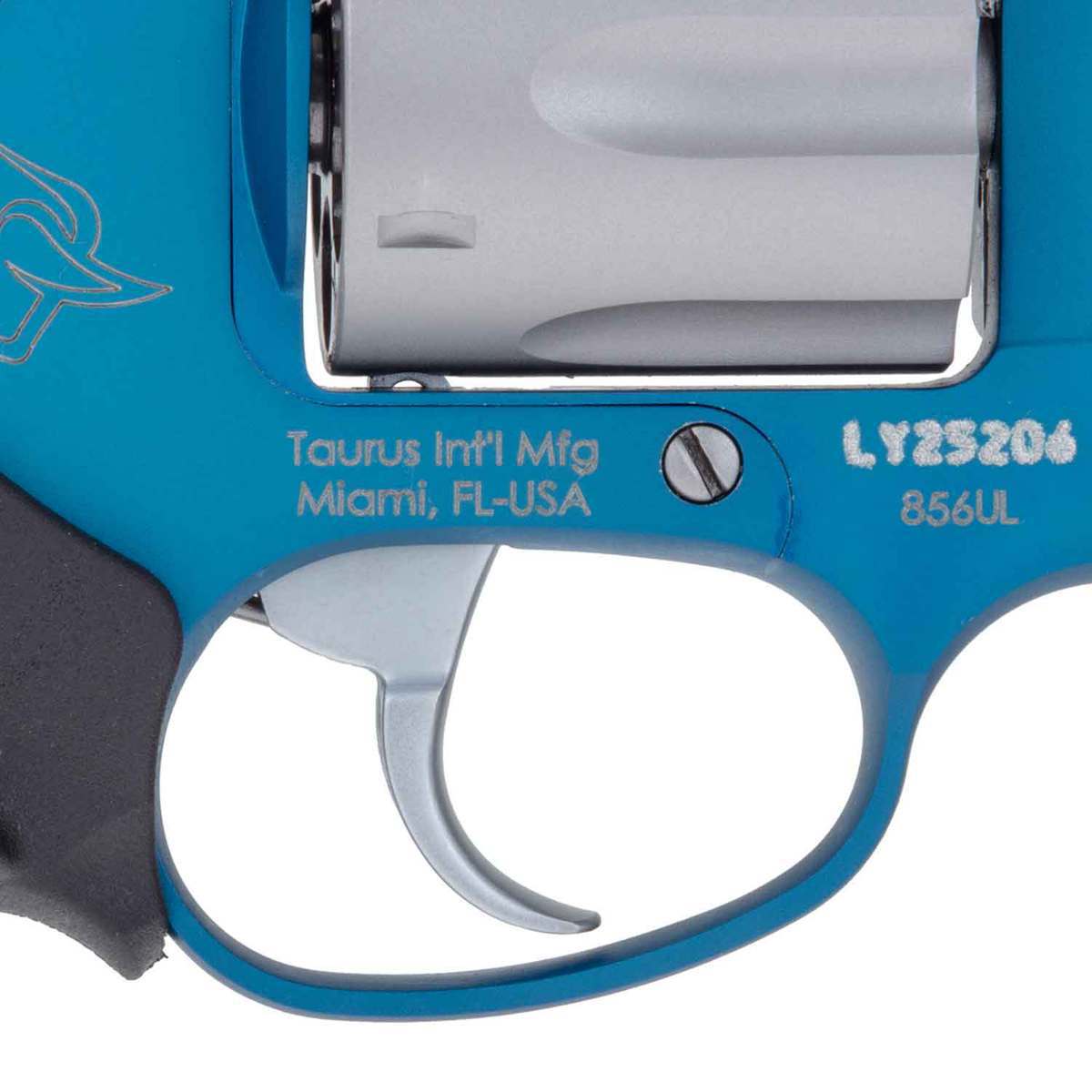 Taurus 856CH Anodized 38 Special +P 2in Azure/Silver/Black Revolver - 6 Rounds Taurus 856CH Anodized 38 Special +P 2in Azure/Silver/Black Revolver - 6 Rounds