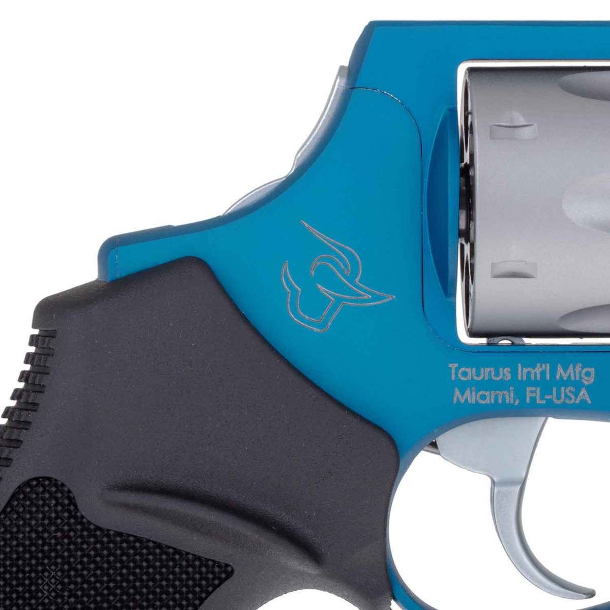 Taurus 856CH Anodized 38 Special +P 2in Azure/Silver/Black Revolver - 6 Rounds Taurus 856CH Anodized 38 Special +P 2in Azure/Silver/Black Revolver - 6 Rounds