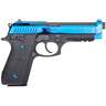 Taurus 92 Hogue Grip 9mm Luger 5in Black/PVD Blue Pistol - 17+1 Rounds - Blue
