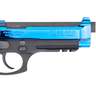 Taurus 92 Hogue Grip 9mm Luger 5in Black/PVD Blue Pistol - 17+1 Rounds - Blue