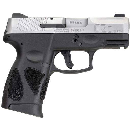 Taurus G2C 40 S&W 3.2in Stainless/Black Pistol - 10+1 Rounds - Black Compact image