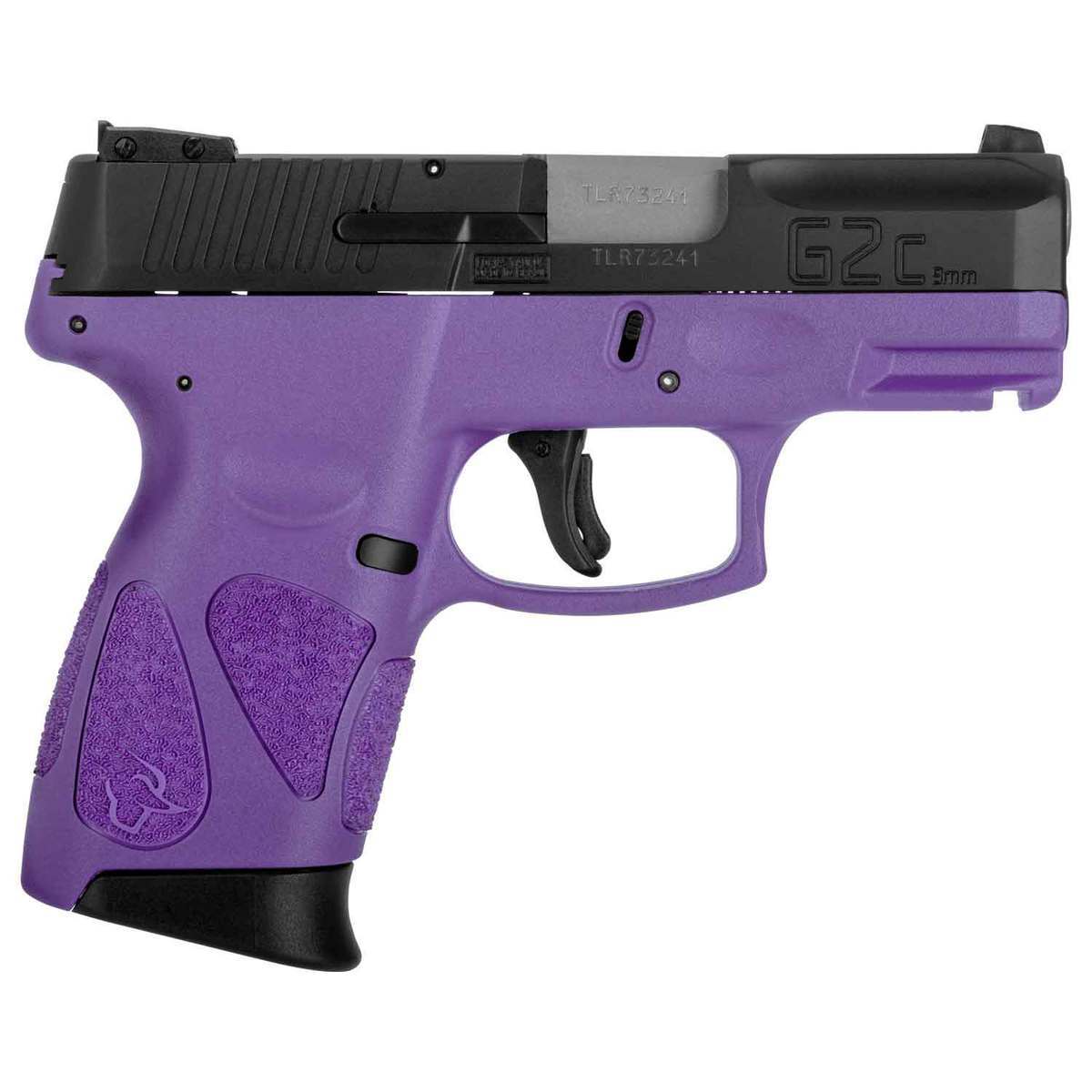 Taurus G2C 9mm Luger 3.25in Black/Dark Purple Pistol - 12+1 Rounds ...