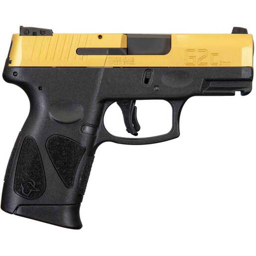 Taurus G2C 9mm Luger 325in Gold PVD Pistol  101 Rounds  GoldBlack