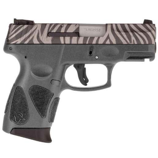 Taurus G2C 9mm Luger 3.25in Zebra/Black Pistol 12+1 Rounds - Gray Compact image
