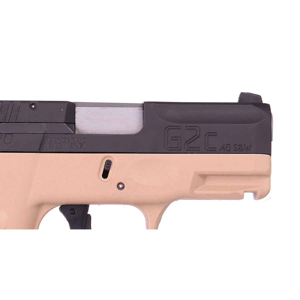 Taurus G2C FDE Grip 40 S&W 3.2in Black Pistol - 10+1 Rounds - Tan Taurus G2C FDE Grip 40 S&W 3.2in Black Pistol - 10+1 Rounds - Tan