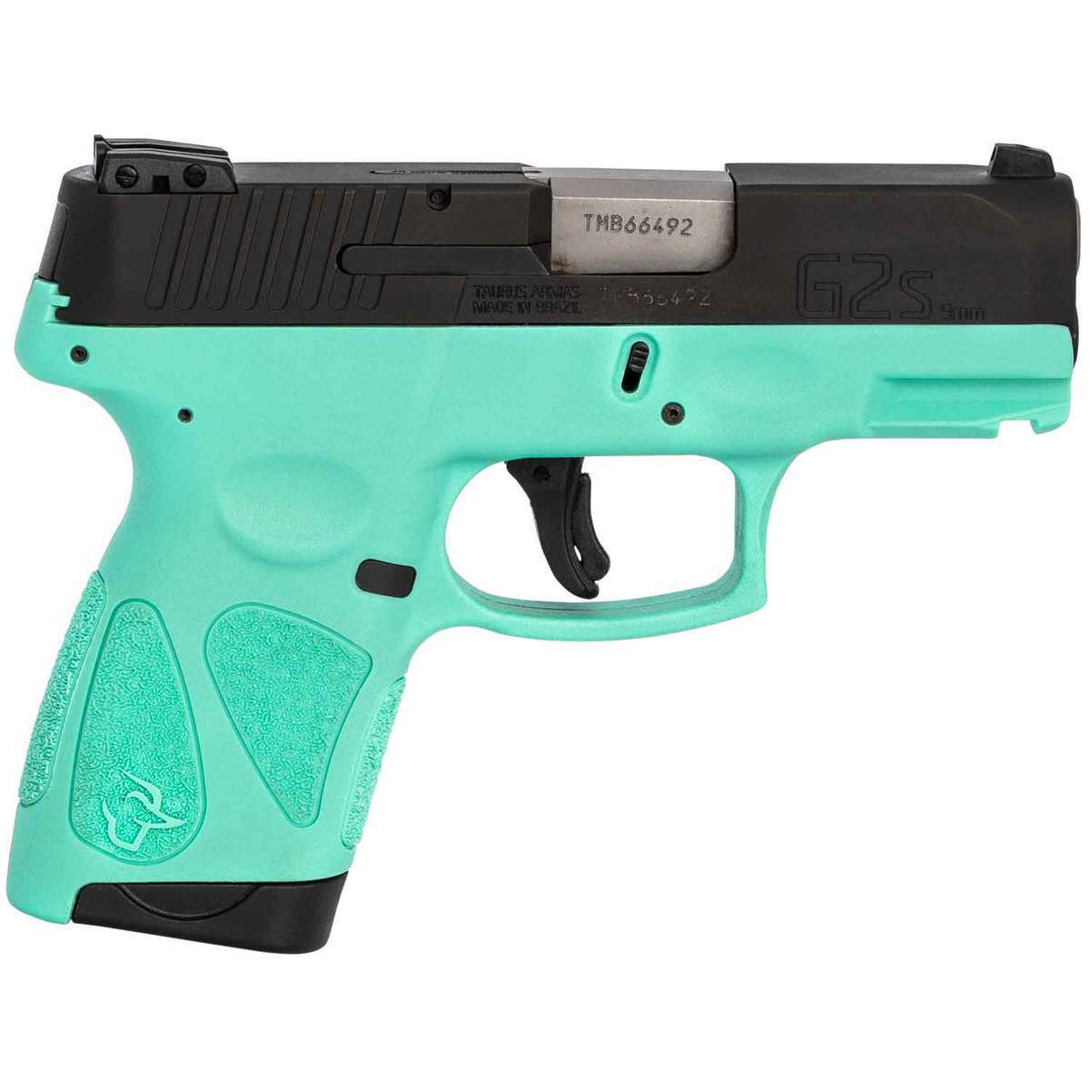 Taurus G2S 9mm Luger 3.26in Black/Cyan Pistol - 7+1 Rounds - Blue Taurus G2S 9mm Luger 3.26in Black/Cyan Pistol - 7+1 Rounds - Blue