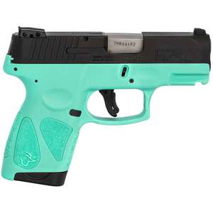 Taurus G2S 9mm Luger 3.26in Black/Cyan Pistol - 7+1 Rounds