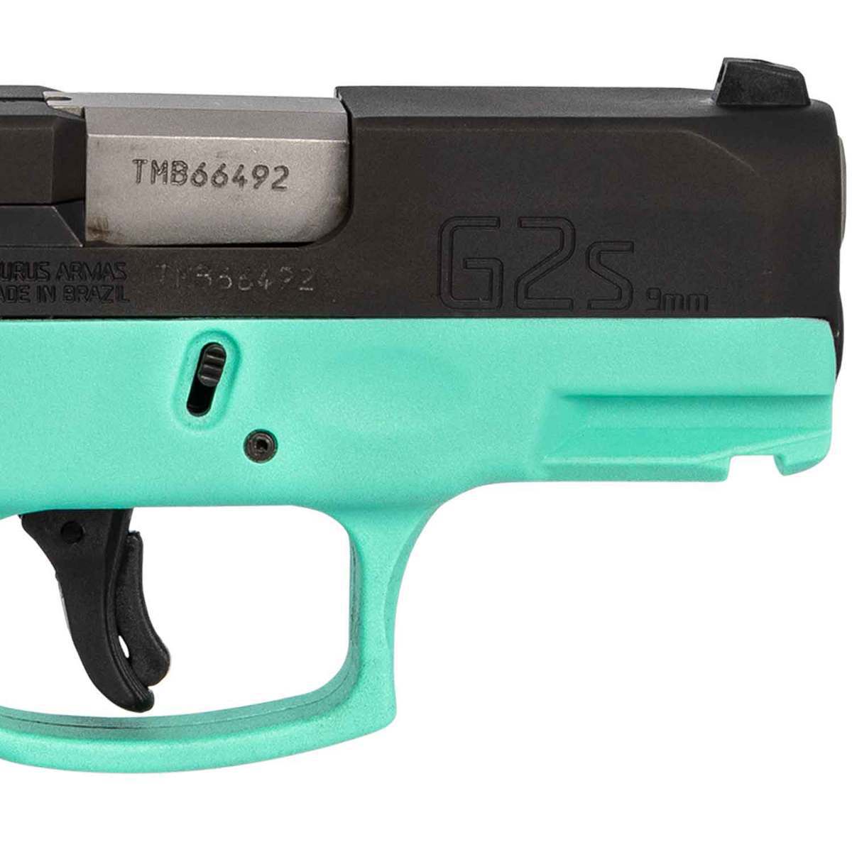 Taurus G2S 9mm Luger 3.26in Black/Cyan Pistol - 7+1 Rounds - Blue Taurus G2S 9mm Luger 3.26in Black/Cyan Pistol - 7+1 Rounds - Blue