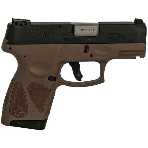 Taurus G2S 9mm Luger 326in BrownBlack Pistol  71 Rounds  Brown Compact