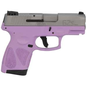 Taurus G2S 9mm Luger 3.26in Light Purple/Stainless Pistol - 7+1 Rounds