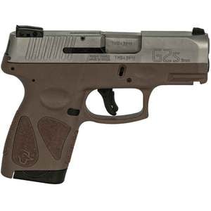 Taurus G2S 9mm Luger 3.26in Stainless/Brown Pistol - 7+1 Rounds