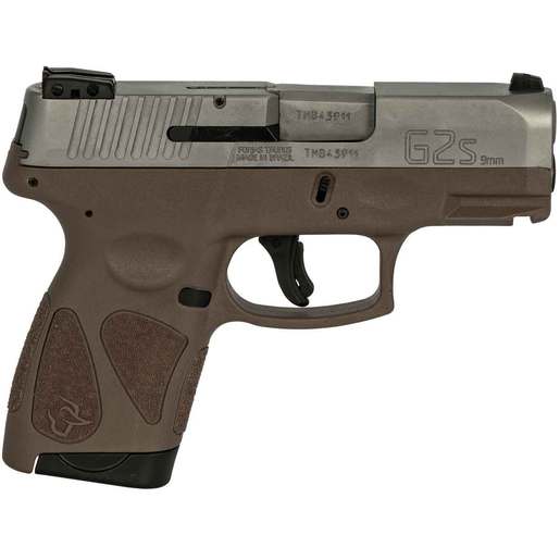 Taurus G2S 9mm Luger 3.26in Stainless/Brown Pistol - 7+1 Rounds - Brown Compact image