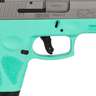 Taurus G2S 9mm Luger 3.26in Stainless/Cyan Pistol - 7+1 Rounds - Blue