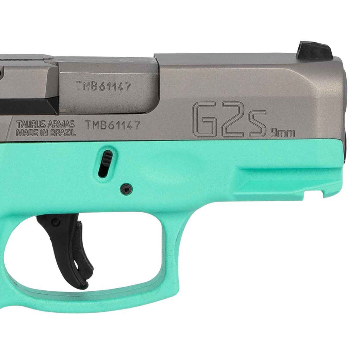 Taurus G2S 9mm Luger 3.26in Stainless/Cyan Pistol - 7+1 Rounds - Cyan/Stainless/Black Taurus G2S 9mm Luger 3.26in Stainless/Cyan Pistol - 7+1 Rounds - Cyan/Stainless/Black