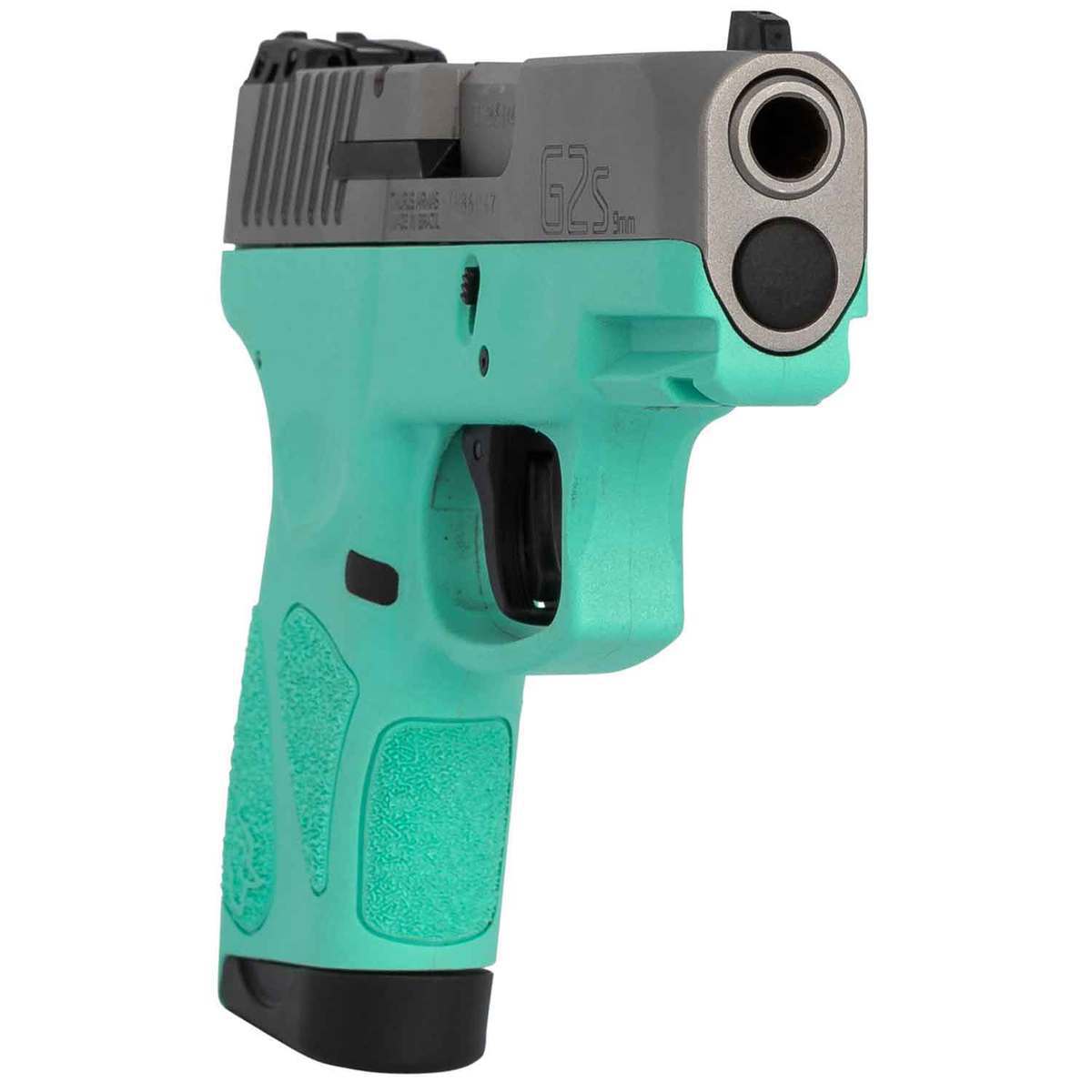 Taurus G2S 9mm Luger 3.26in Stainless/Cyan Pistol - 7+1 Rounds - Cyan/Stainless/Black Taurus G2S 9mm Luger 3.26in Stainless/Cyan Pistol - 7+1 Rounds - Cyan/Stainless/Black