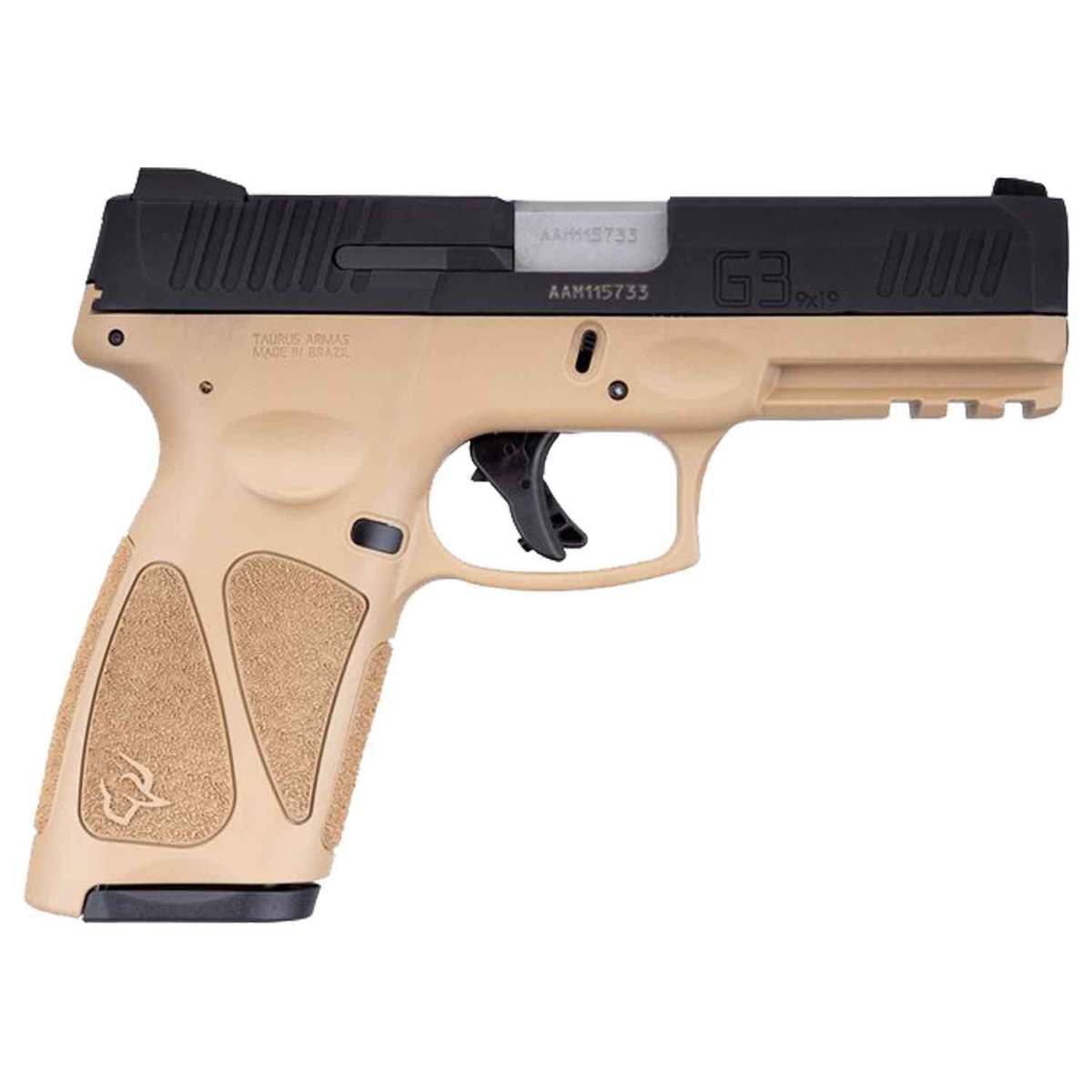 Taurus G3 9mm Luger 4in Black/Tan Pistol - 17+1 Rounds - Black/Tan Taurus G3 9mm Luger 4in Black/Tan Pistol - 17+1 Rounds - Black/Tan