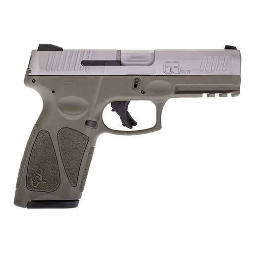 Taurus G3 9mm Luger 4in Matte Stainless Pistol - 15+1 Rounds - Green image