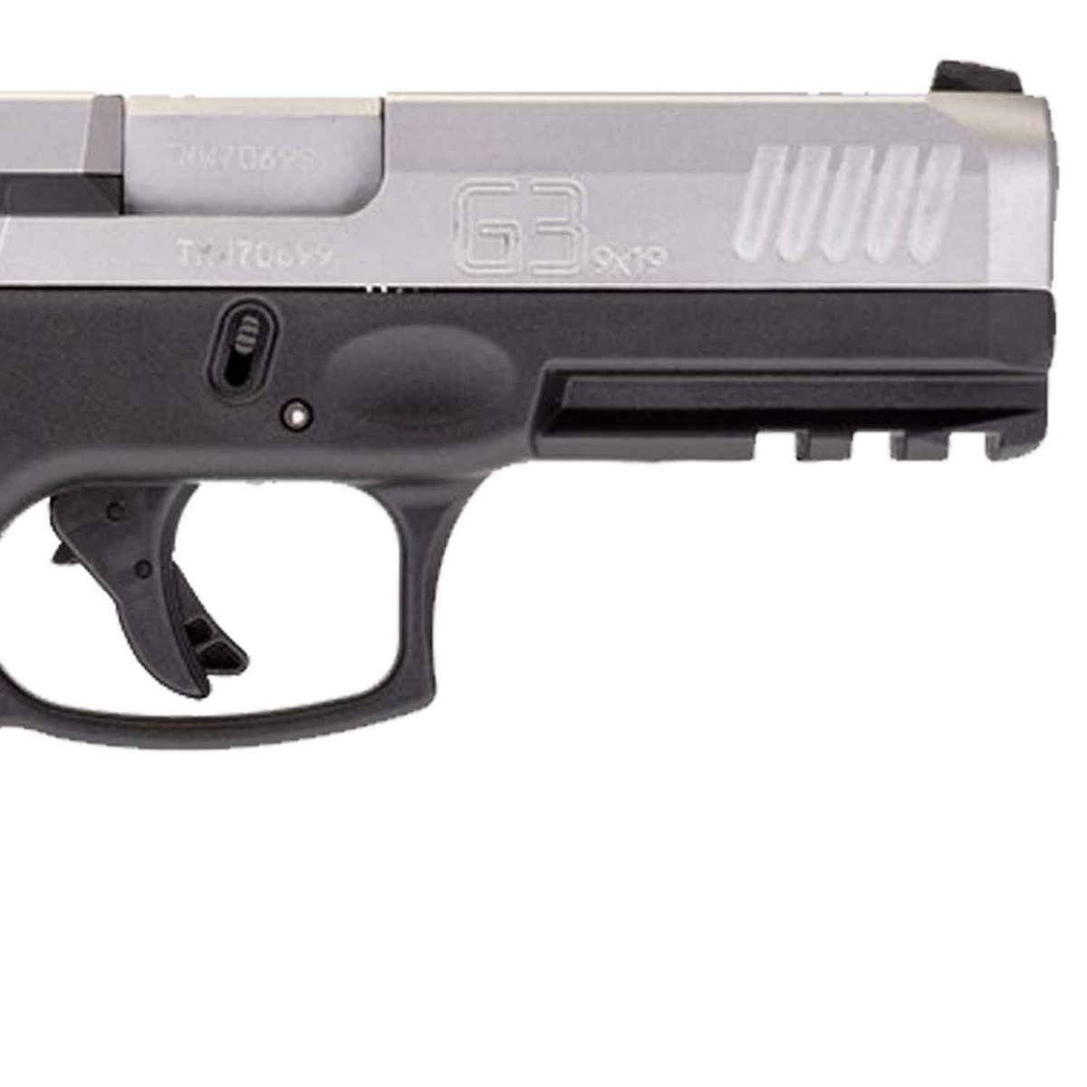 Taurus G3 9mm Luger 4in Stainless/Black Pistol - 15+1 Rounds - Stainless/Black Taurus G3 9mm Luger 4in Stainless/Black Pistol - 15+1 Rounds - Stainless/Black