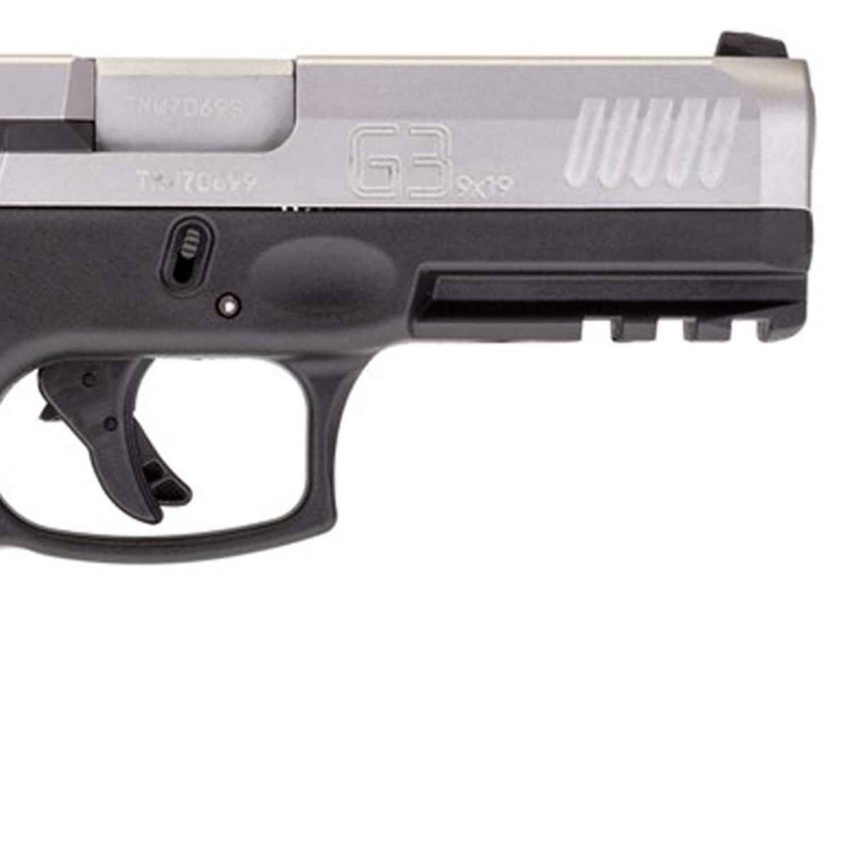 Taurus G3 9mm Luger 4in Stainless/Black Pistol - 17+1 Rounds - Stainless/Black Taurus G3 9mm Luger 4in Stainless/Black Pistol - 17+1 Rounds - Stainless/Black