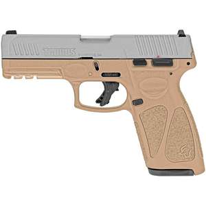 Taurus G3 9mm Luger 4in Tan/SS Pistol - 15+1 Rounds