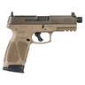 Taurus G3 Tactical 9mm Luger 4.5in Flat Dark Earth Pistol - 10+1 Rounds - Tan