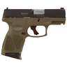 Taurus G3C 9mm Luger 3.2in Black/OD Green Pistol - 12+1 Rounds - Green